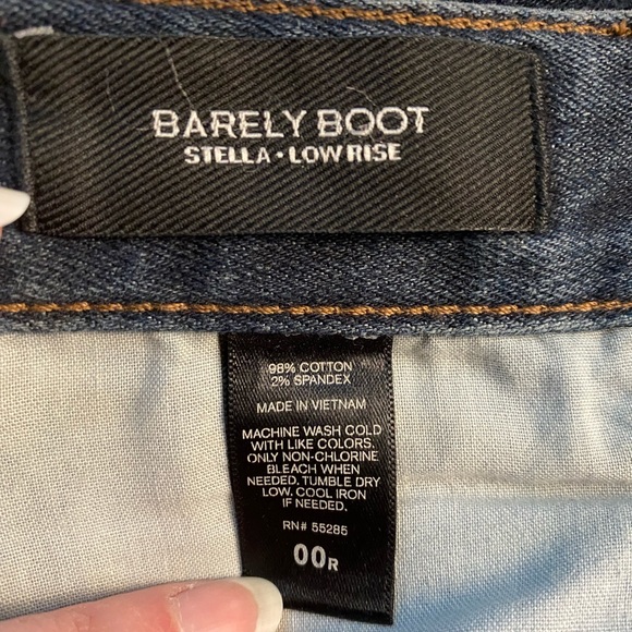 Express Low Rise Barely Bootcut Jeans - Picture 4 of 8